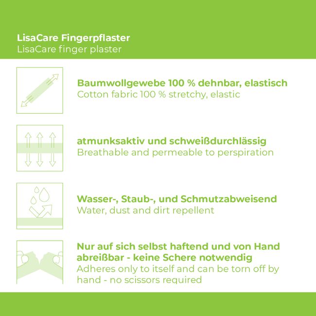 LisaCare - Pflasterbandagen 5cm x 4,5m - 12er Set